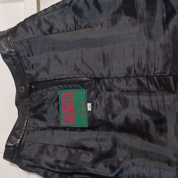 Dakota ⚜️ Vintage Luxury Leather Midi Skirt  10 - Picture 8 of 12